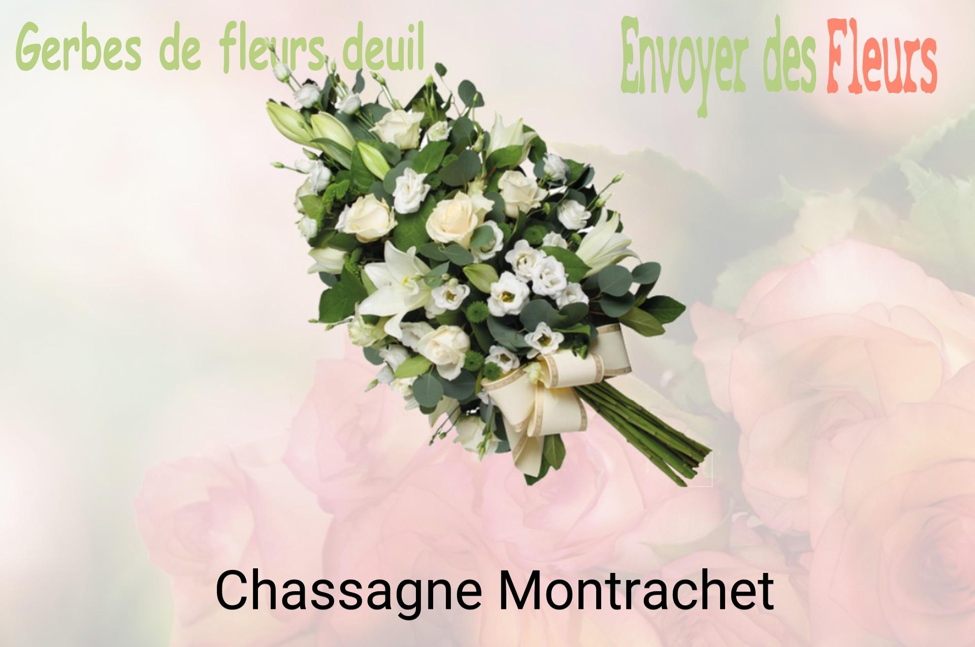 Gerbe de fleurs de deuil livrée à Chassagne-Montrachet
